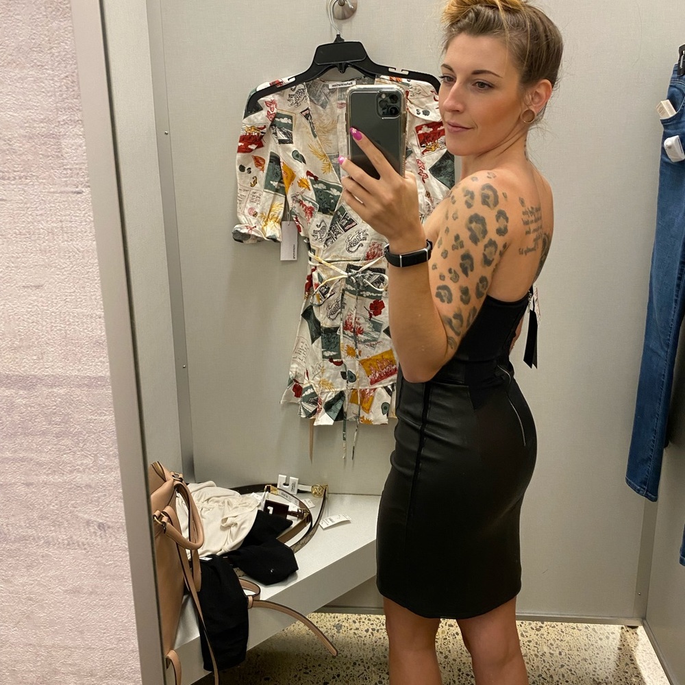 NWT RtA Leather Mini Dress - Picture 4 of 4